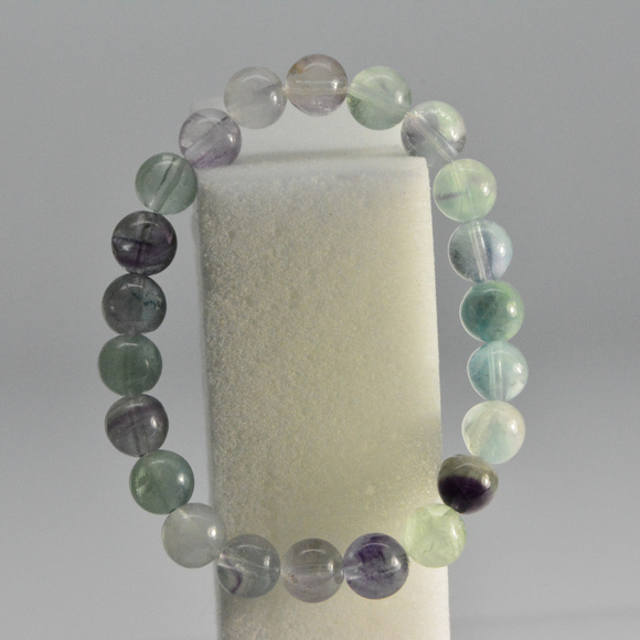 Fluorite Bracelet - Stretch bracelet gemstones - Picture 5 of 5